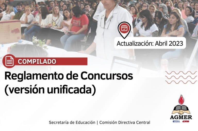 Reglamento de concursos | versión unificada