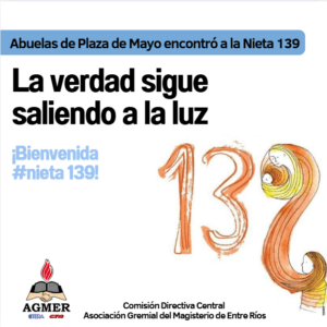 Abuelas encontró a la nieta 139