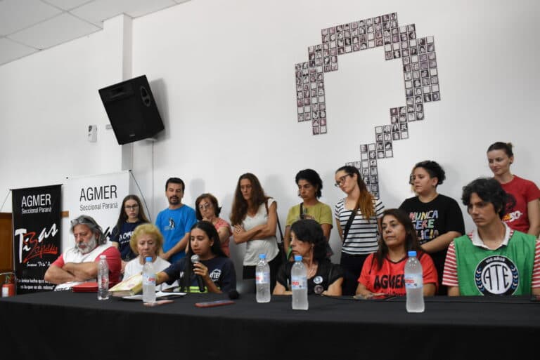 Con la consigna «Al fascismo y al genocidio, Nunca Más”, la Multisectorial convocó a marchar este 24 de marzo