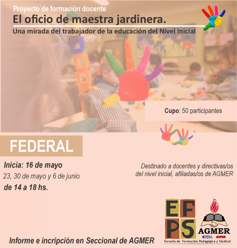 Formación Docente para nivel inicial en Federal