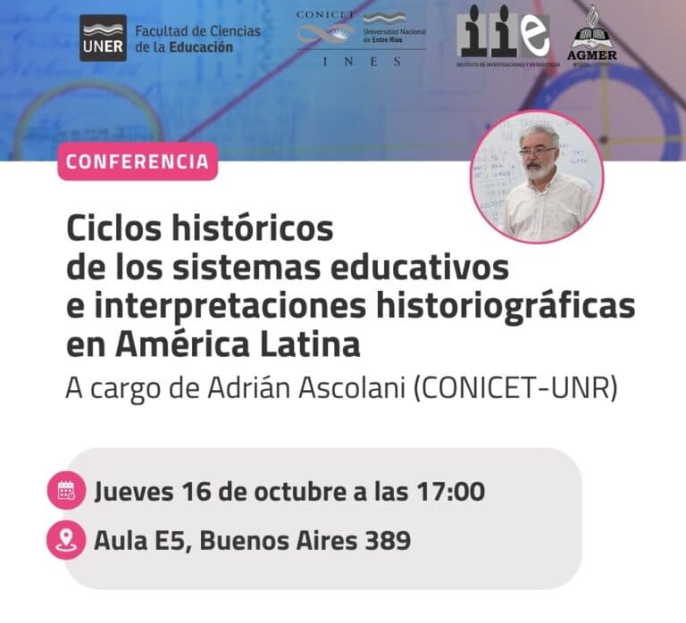 Conferencia sobre Ciclos históricos de los sistemas educativos
