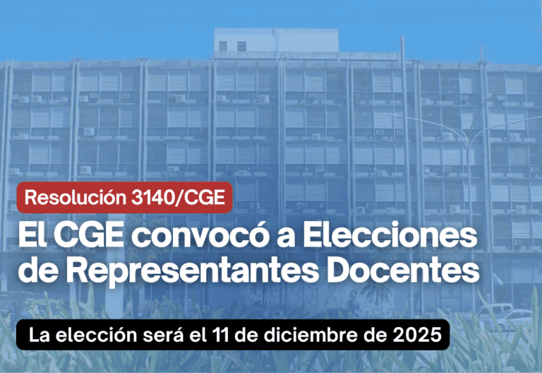 El Consejo General de Educación convocó a elecciones de representantes docentes