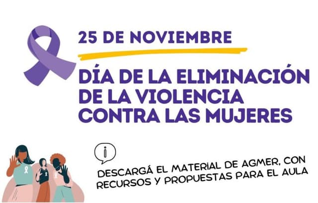 25 de noviembre: Día Internacional de la Eliminación de la Violencia contra la Mujer