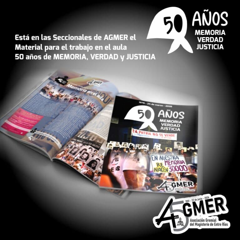 Está en las Seccionales el material para el trabajo en el aula de los 50 años del último Golpe de Estado