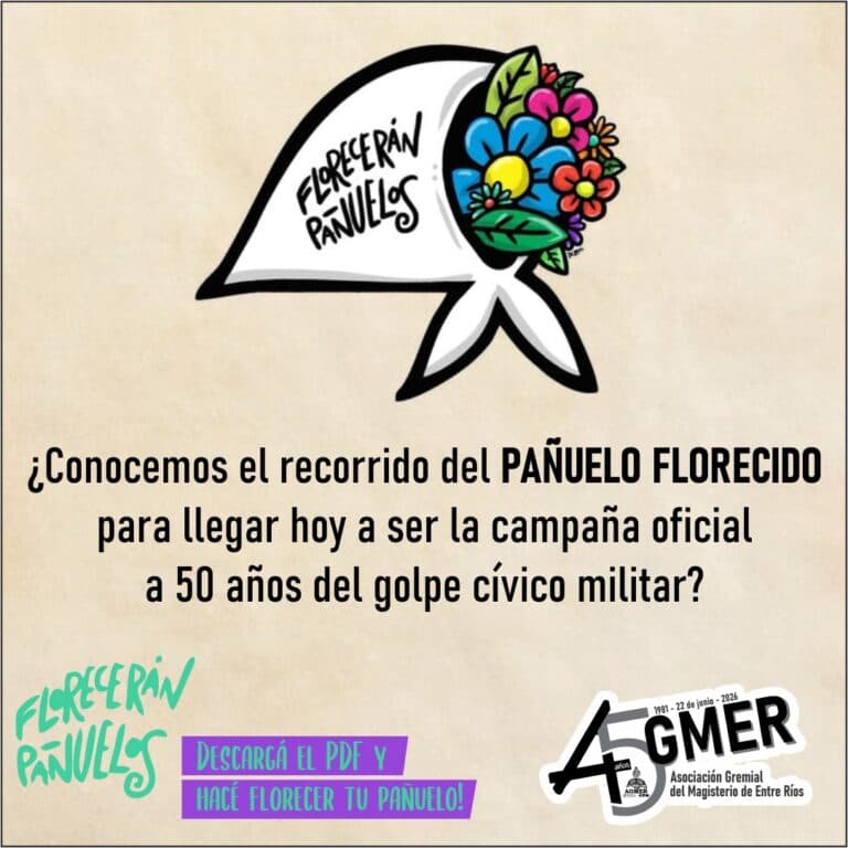 No todo es IA: conocemos la historia del pañuelo florecido de Abuelas