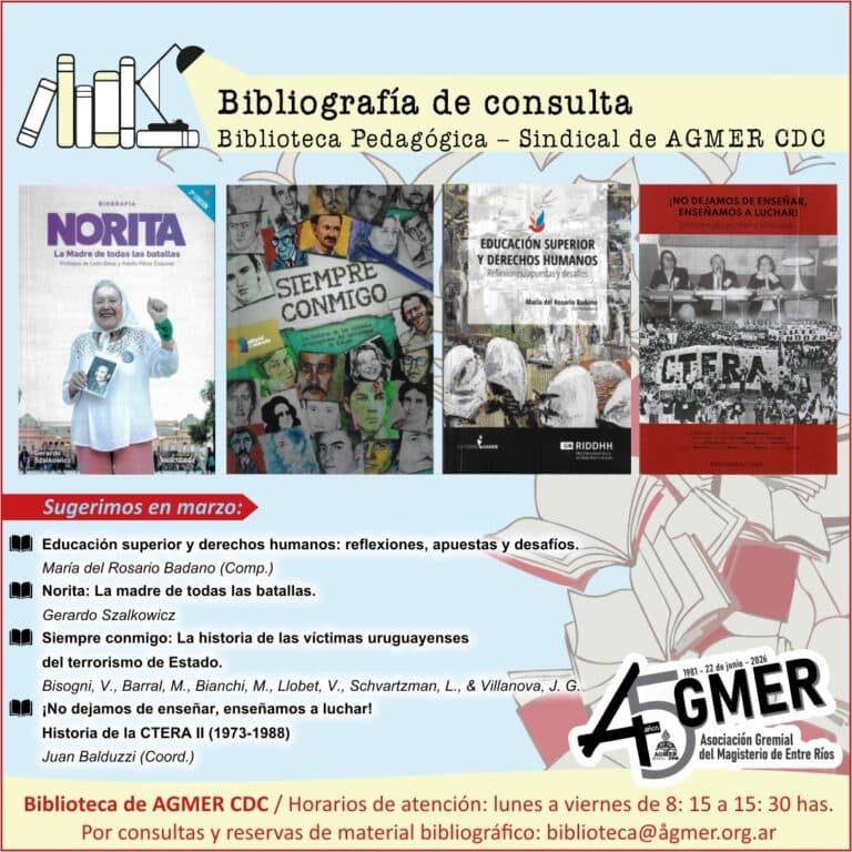 Sugerencias de nuestra Biblioteca Pedagógica – Sindical