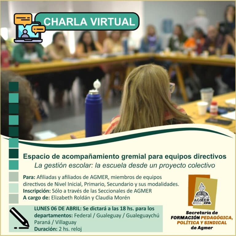 Charla virtual para equipos directivos
