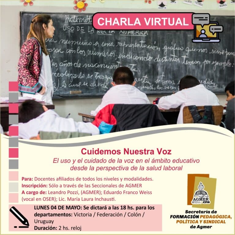 Charla virtual sobre el uso de la voz en nueve departamentos de la provincia