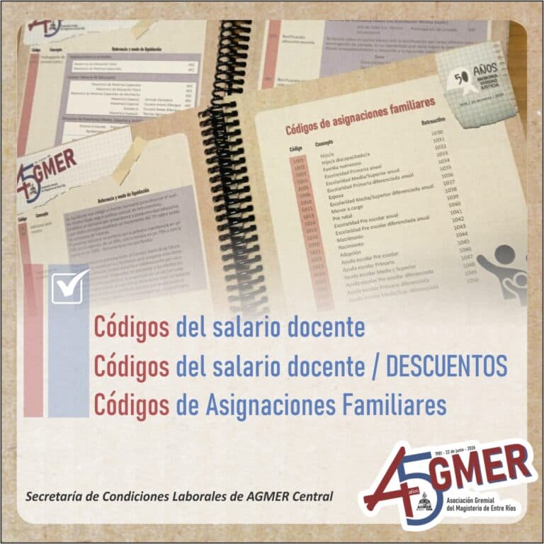 Los códigos de nuestro salario