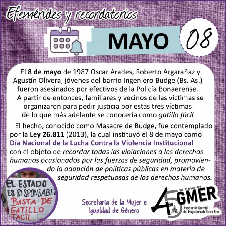 Día nacional de lucha contra la violencia institucional