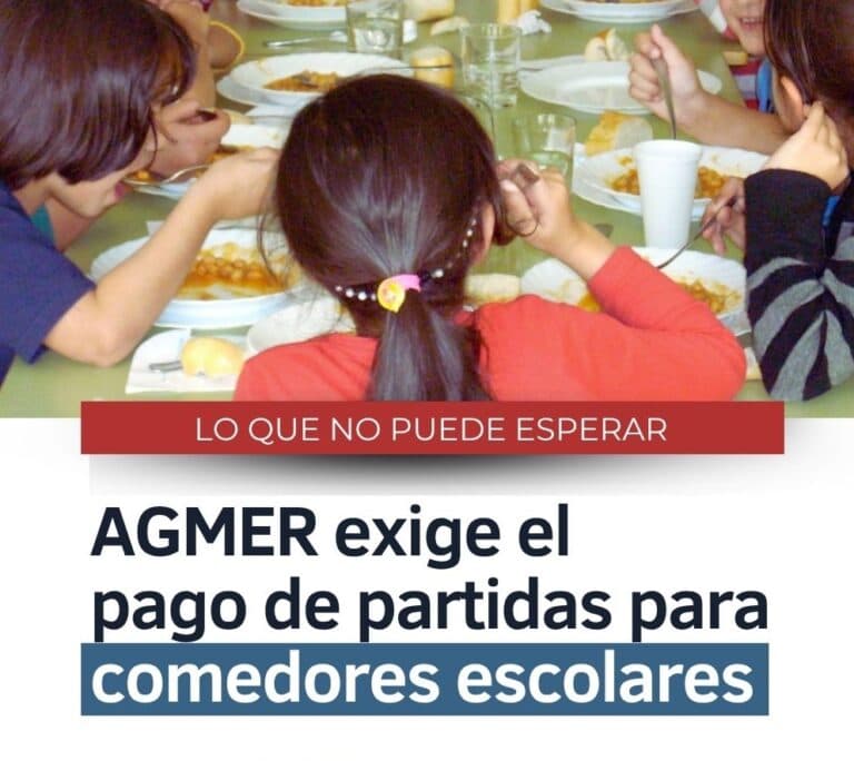Exigimos el pago de partidas para los comedores escolares