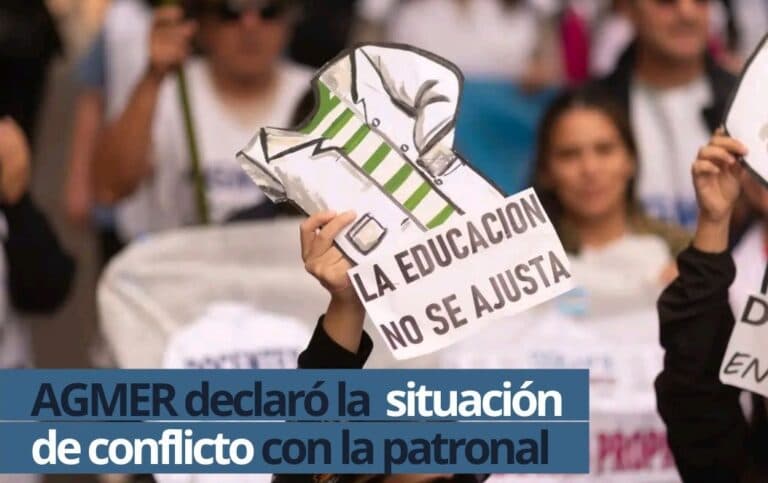 El Gobierno no presentó propuesta salarial y AGMER declaró la situación de conflicto
