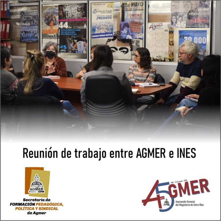 Reunión de trabajo entre AGMER e INES