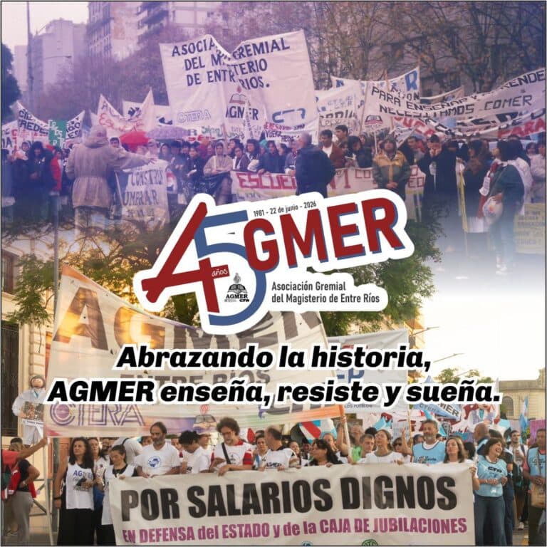 Abrazando la historia… AGMER enseña, resiste y sueña