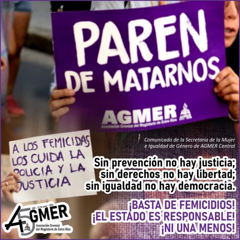 En vísperas del 3J «Ni Una Menos»