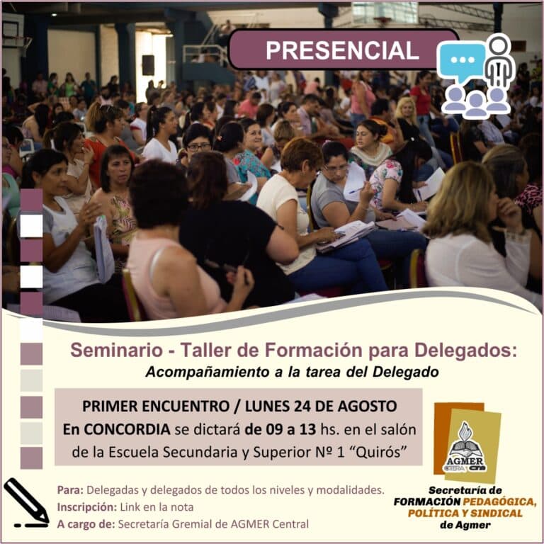 Primer encuentro del Seminario-Taller de formación para delegadas y delegados en Concordia