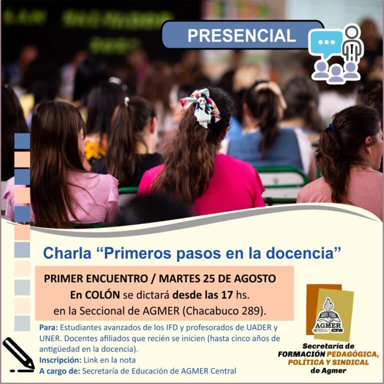 Charla “Primeros pasos en la docencia” en Colón