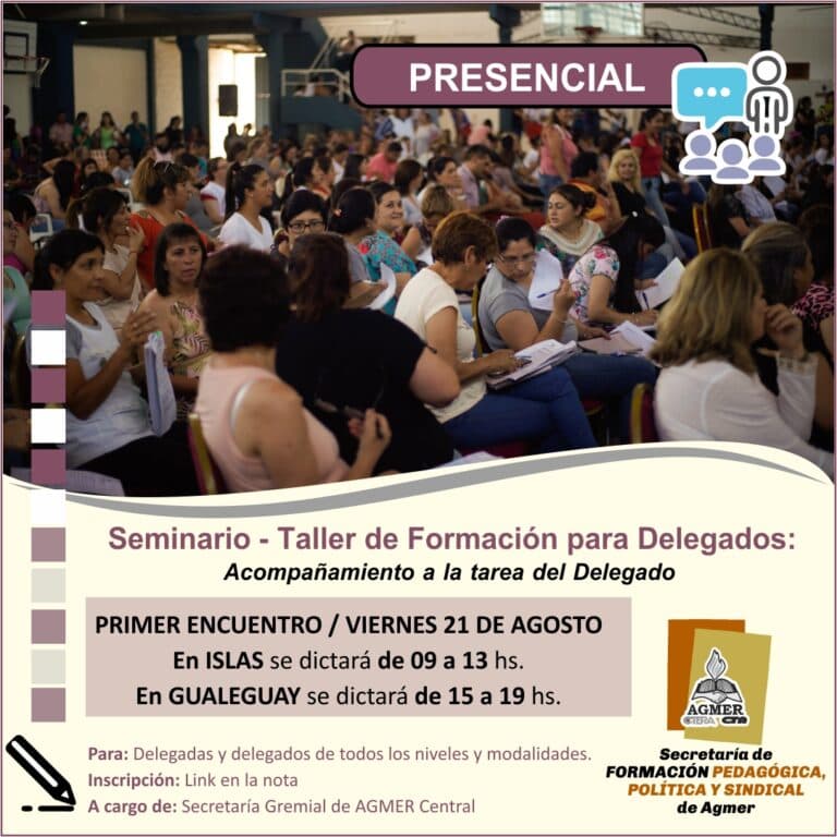 Primer encuentro del Seminario Taller de formación para delegadas y delegados en Islas y Gualeguay