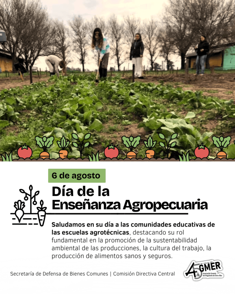 6 de agosto: Día de la Enseñanza Agropecuaria