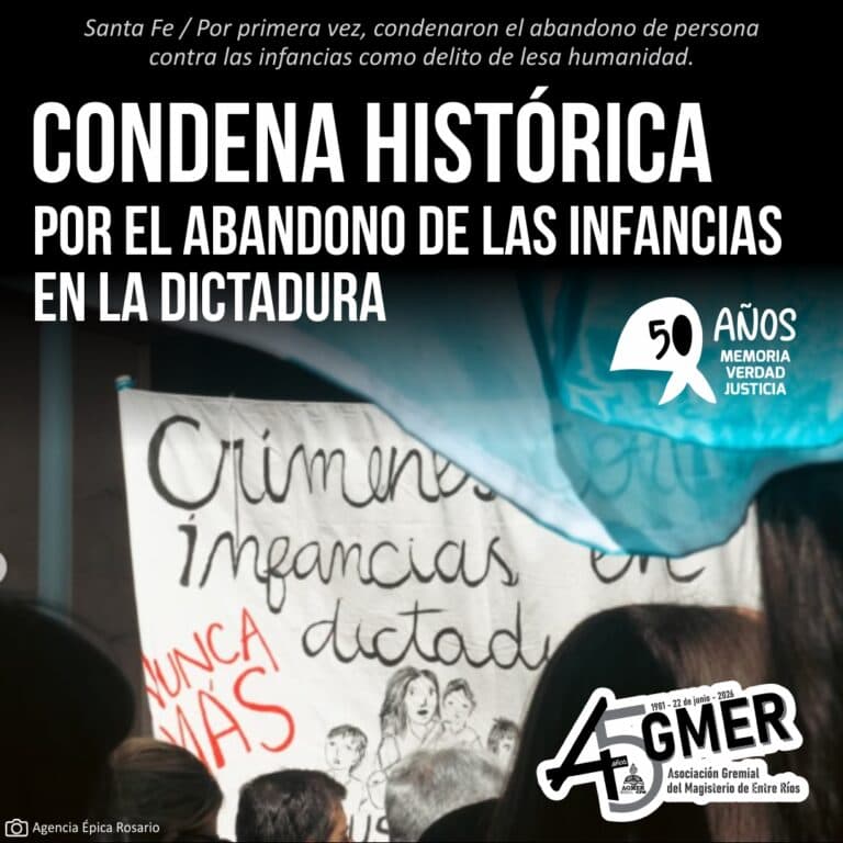 Condena histórica por el abandono de las infancias en la dictadura