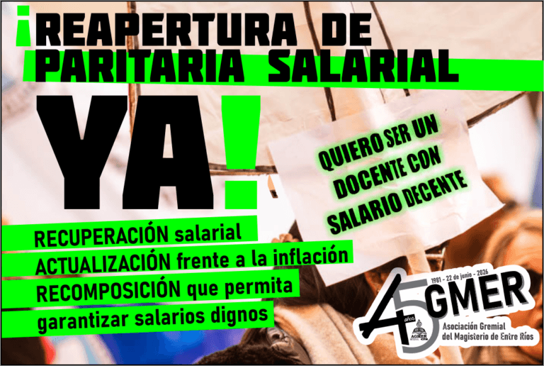 Urgente apertura de la paritaria salarial
