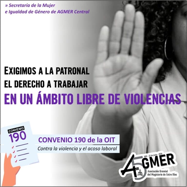 Exigimos a la patronal el derecho a trabajar en un ámbito libre de violencias
