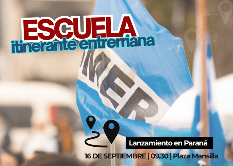 AGMER lanza este 16 de septiembre la Escuela Itinerante
