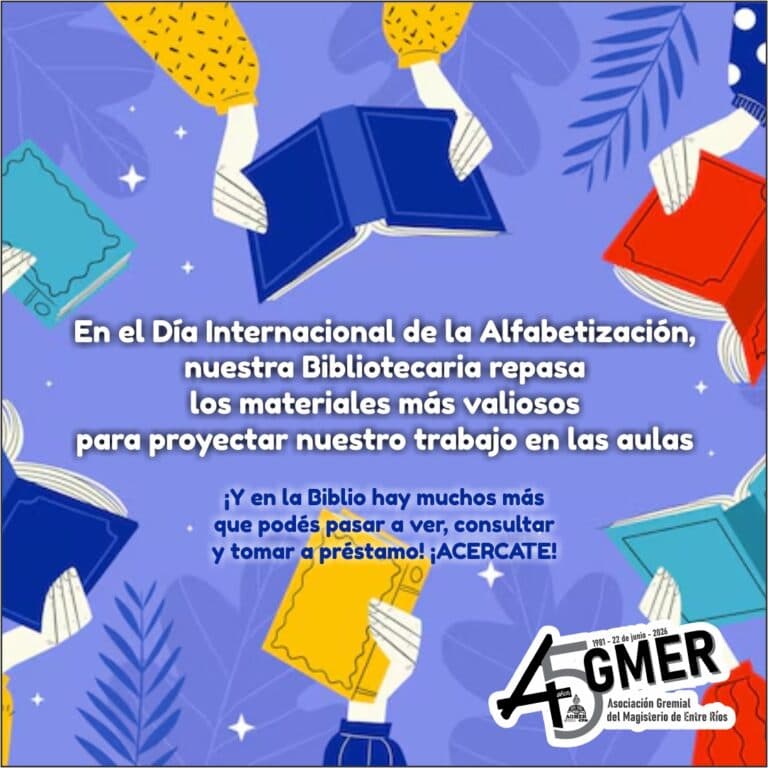¡Los materiales más valiosos para proyectar nuestro trabajo en las aulas están en la Biblio de AGMER!