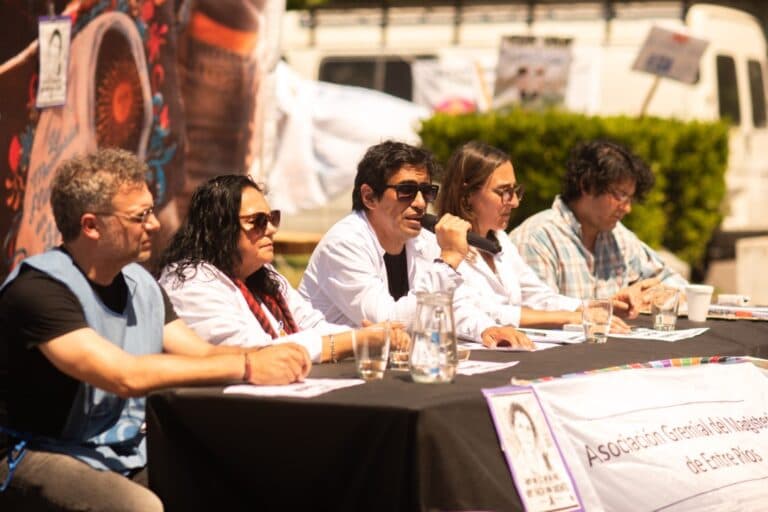 La Escuela Itinerante pidió JUSTICIA por Nancy y reclamó apertura de paritarias