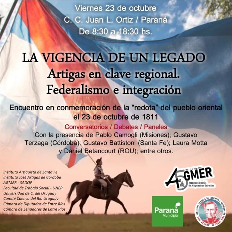 Se llevará a cabo en Paraná un encuentro conmemorativo de la “redota” del pueblo oriental
